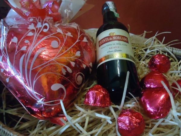 Kit Chocolate & Vinho Romance